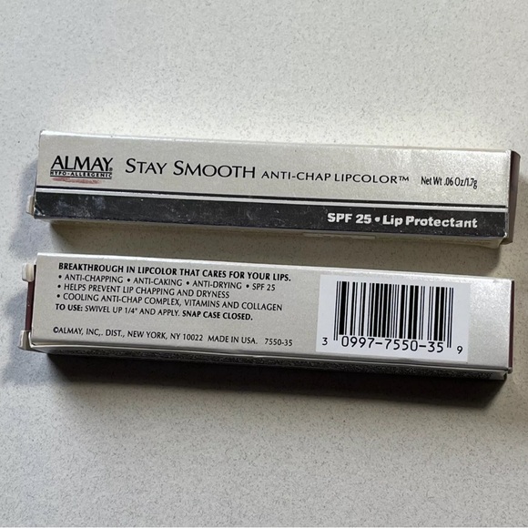 2x ALMAY Stay Smooth Anti-Chap Lipcolor w/ SPF 25 - Lip Protectant #35 SUGARPLUM - Picture 2 of 7